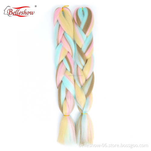 Hot sell wholesale cheap jumbo braid 100% synthetic ultra braiding hair for young girl
